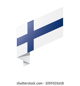 Finland flag, vector illustration