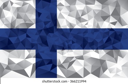 Finland flag vector illustration.