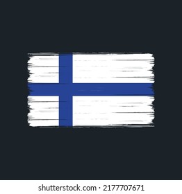 Finland Flag Vector. National Flag