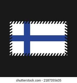 Finland Flag Vector. National Flag
