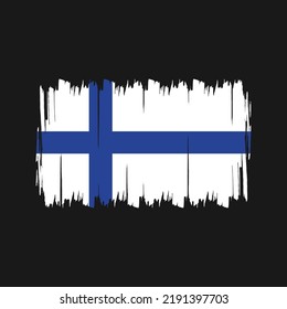 Finland Flag Vector. National Flag