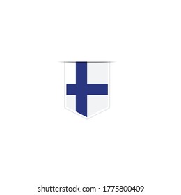 Finland  flag vector. National Simple Finland  flag