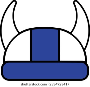Finland flag viking helmet isolated vector illustration