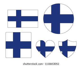 Finland Flags Set