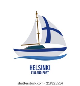 finland graphic design , vector illustration