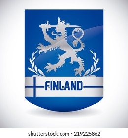 finland graphic design , vector illustration