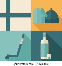 Finland icon set