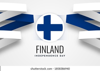 Finland Independence Day Celebration, Illustration Template Design