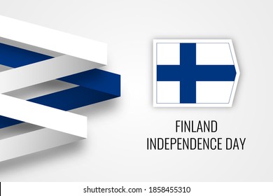 Finland Independence Day Celebration, Illustration Template Design