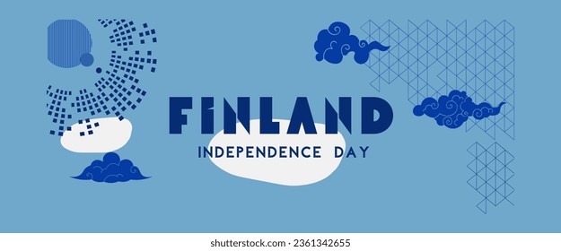 Finland Independence Day. Finland Defense Day concept. Template for background, banner, card, poster. Vector illustration.