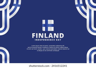 Finnland Independence Day Vector Design Illustration