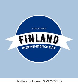 Día de la Independencia de Finlandia, diseño de Vector para tarjeta de felicitación, cartel o Anuncio.