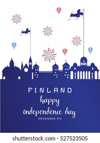Finland Independence Day, Vector, Flag,