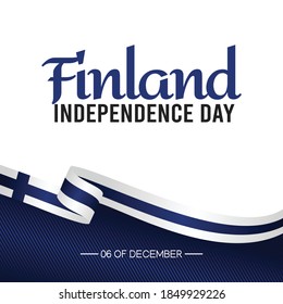 Finland Independence Day Vector Illustration. Suitable for greeting card poster and banner.	