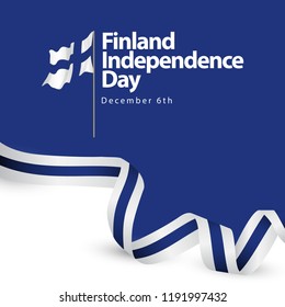 Finland Independence Day Vector Template Design Illustration