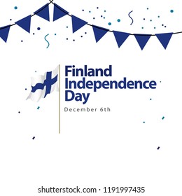 Finland Independence Day Vector Template Design Illustration
