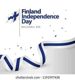 Finland Independence Day Vector Template Design Illustration
