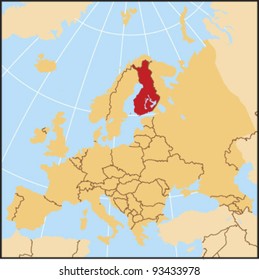 Finland Locate Map