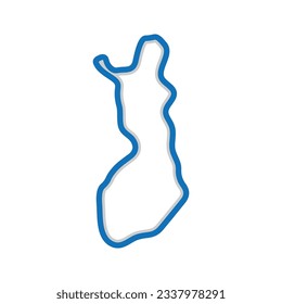 finland map icon vector illustration design