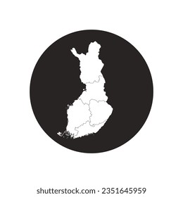 Finland map icon vector illustration symbol design