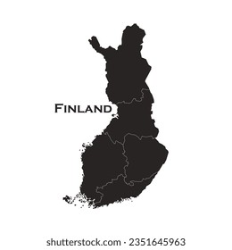 Finland map icon vector illustration symbol design
