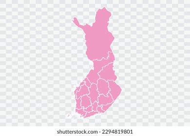 Finland Map pink Color Background quality files png