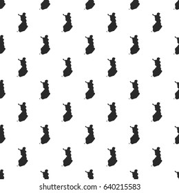 Finland map seamless pattern, isolated on white background. Vector illustration, easy to edit.