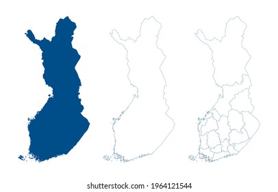 Premium Vector  Pixel map of finland the dotted map is on white