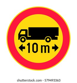 Finland Maximum Vehicle Length Sign