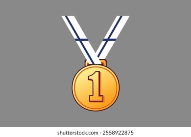 Finland medal with flag, Finland flag vector graphic, Finland country flag is a symbol of freedom, National Finland flag, vector illustration
