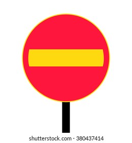 Finland No Entry for Vehicular Road Sign