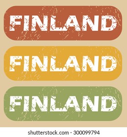 Finland on colored background