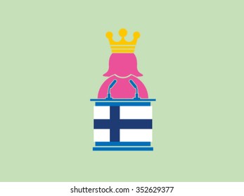 Finland Podium Queen