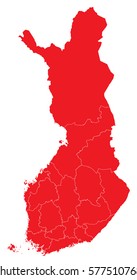 finland red map