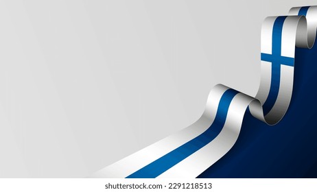 Finland ribbon flag background. Element of impact for the use you want to make of it.