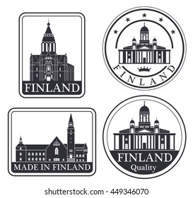 Finland. Rubber and stamp 