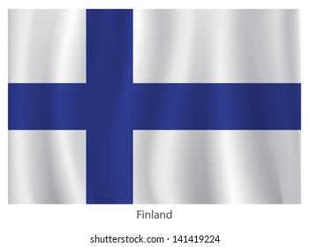 Finland vector flag