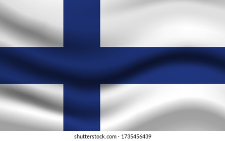 finland Vector Flag. Vector illustration.