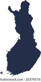 Finland Vector map. High detailed. 