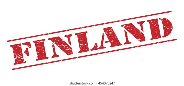 finland vector stamp on white background