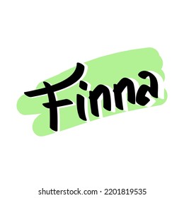 Finna, Gen Z slang word sticker. Finna is a shortened term for saying "I'm going to".