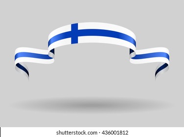 Finnish flag background. Vector illustration.