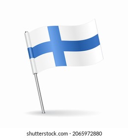 Finnish Flag Map Pointer Layout Vector Stock Vector (Royalty Free ...