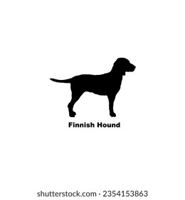 Finnish Hound dog silhouette dog breeds Animal Pet
