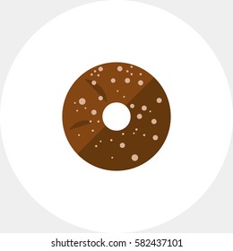 Finnish round rye bread icon