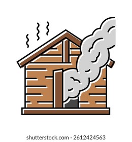 finnish sauna color icon vector. finnish sauna sign. isolated symbol illustration