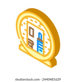 finnish sauna isometric icon vector. finnish sauna sign. isolated symbol illustration