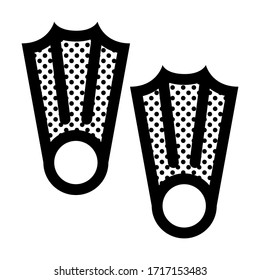 Fins. Icon Filled with Dots.