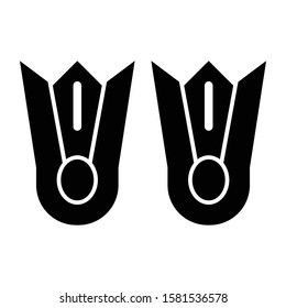 fins icon glyph vector design