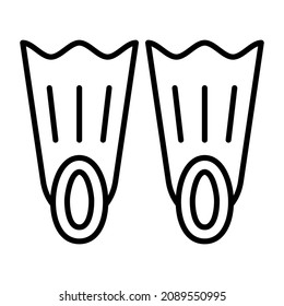 Fins icon vector image. Can also be used for web apps, mobile apps and print media.